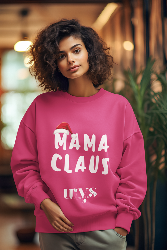 WYS Mama Claus Xmas Jumper Cranberry